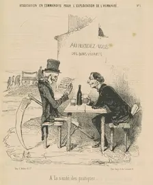 Association en commandite our l'exposition de l'humanité a la santé des pratiques, 19th century. Creator: Honore Daumier