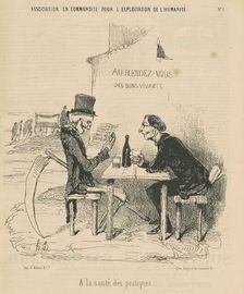 Association en commandite our l'exposition de l'humanité a la santé des pratiques, 19th century. Creator: Honore Daumier