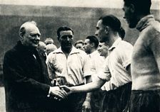 Association Football at Wembley - England v. Scotland 4 October 1941, (1945). Creator: Unknown