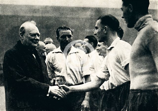 'Association Football at Wembley - England v. Scotland', 4 October 1941, (1945). Creator: Unknown.