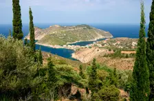 Assos, Kefalonia, Greece. Creator: Peter Thompson