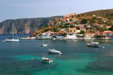Assos, Kefalonia, Greece. Creator: Peter Thompson