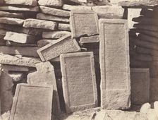 Assouan, Cimetière Arabe - Inscription Funéraires, 1851-52, printed 1853-54. Creator: Félix Teynard