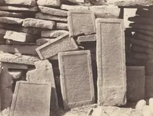 Assouan, Cimetière Arabe - Inscription Funéraires, 1851-52, printed 1853-54. Creator: Félix Teynard