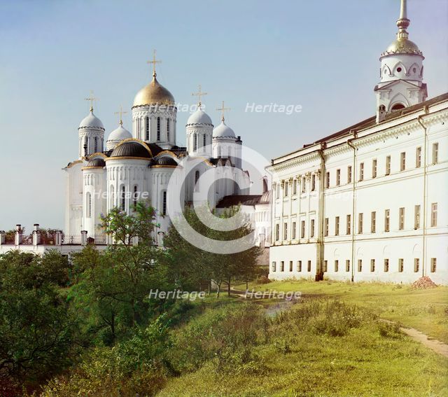 Assumption Cathedral from the eastern side. [Vladimir], 1911. Creator: Sergey Mikhaylovich Prokudin-Gorsky.