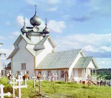 Assumption of the Mother of God Church in Deviatiny (200 years old) [Russian Empire], 1909. Creator: Sergey Mikhaylovich Prokudin-Gorsky