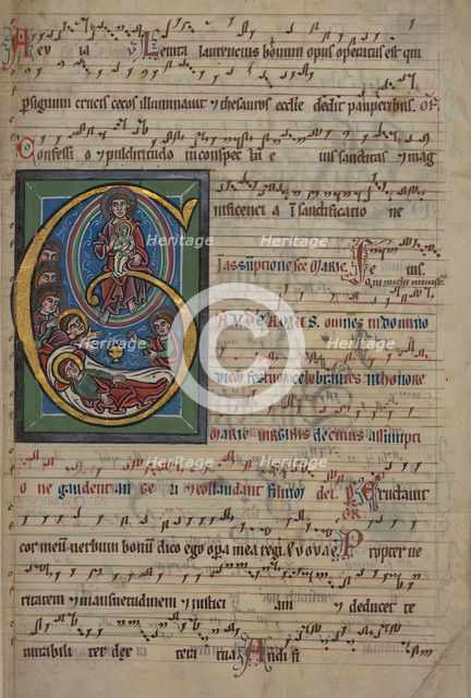 Assumption of the Virgin, mid 13th century.  Creator: Unknown.