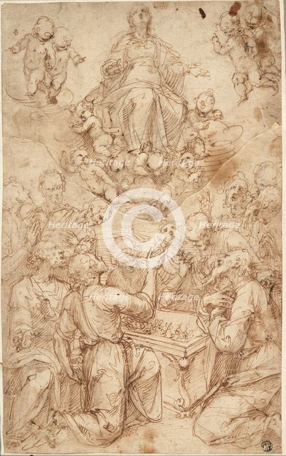 Assumption of the Virgin, n.d. Creators: Guglielmo Caccia, Marcello Venusti.