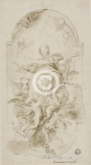 Assumption of the Virgin, n.d. Creators: Domenico Piola I, Marcello Venusti.