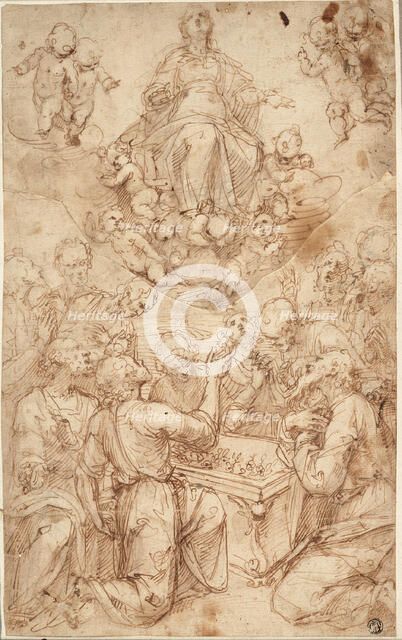 Assumption of the Virgin, n.d. Creators: Guglielmo Caccia, Marcello Venusti.