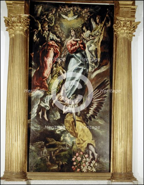 Assumption of the Virgin', oil by El Greco.