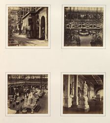 [Assyrian Court, Facade Towards the Nave; Elevated View of Assyrian Court; Greek and R..., ca. 1859. Creator: Attributed to Philip Henry Delamotte