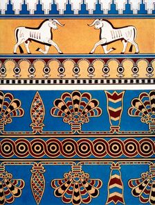 Assyrian brick and tile design, 1933-1934