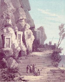 Assyrian Sculpture at the Nahr El Kelb or Dog River c19th century. Creator: Unknown