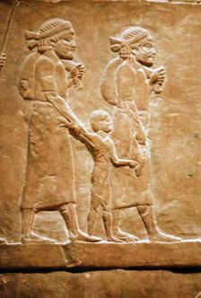 Assyrian relief of refugees