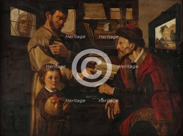 At a moneylender, First Half of 17th century. Creator: Stap, Jan Woutersz. (1599-1663).