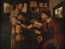 At a moneylender, First Half of 17th century. Creator: Stap, Jan Woutersz. (1599-1663)