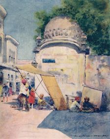 At a Street Corner, Amritsar 1905. Artist: Mortimer Luddington Menpes