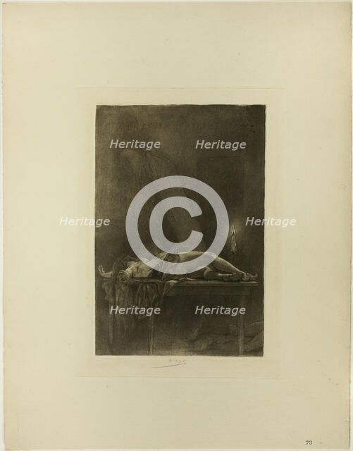 At an Atheist Dinner-Party, 1882–89. Creator: Félicien Rops.