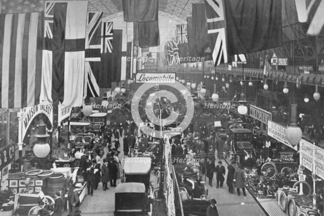 At an automobile exhibition, Agricultural Hall, Islington, London, 1902 (1903). Artist: Unknown.