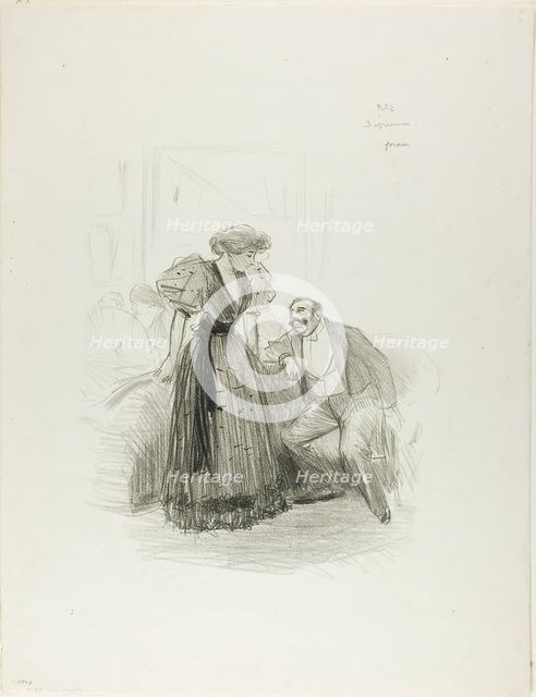 At an Evening Party, c. 1896. Creator: Jean Louis Forain.