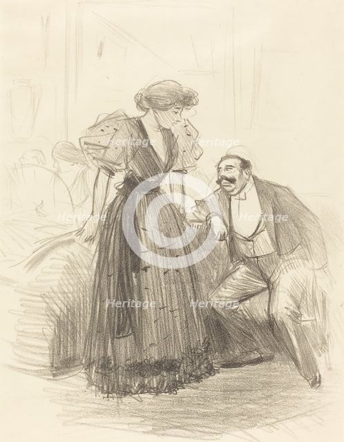 At an Evening Party, c. 1896. Creator: Jean Louis Forain.