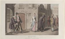 At Avignon, First Sight of Clara, from "Journal of Sentimental Travels in the ..., December 1, 1817. Creator: Thomas Rowlandson