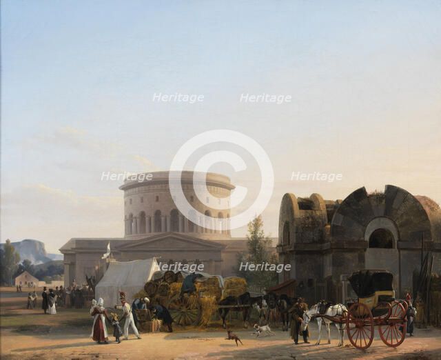 At Barrière de la Villette, Paris, 1823. Creator: Xavier Leprince.