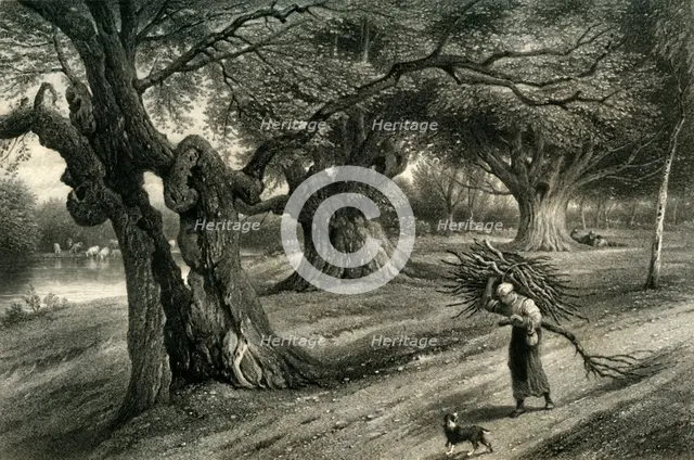 'At Burnham Beeches', c1870.