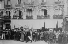 At Gare De L'Est, Restaurant wrecked by mob, 1914. Creator: Bain News Service