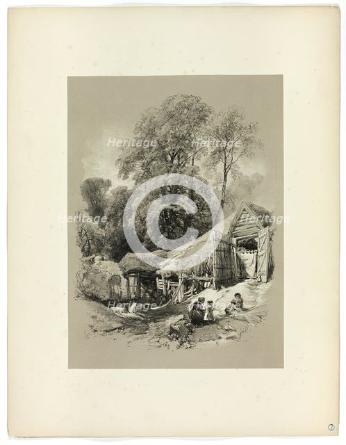 At Dorking, from Picturesque Selections, c. 1859-60. Creator: James Duffield Harding.