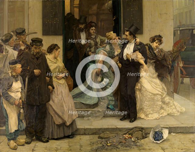 At Dawn. Artist: Hermans, Charles (1839-1924)