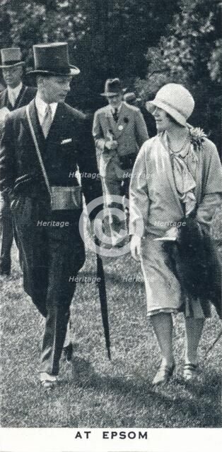 'At Epsom', 1928 (1937). Creator: Unknown.