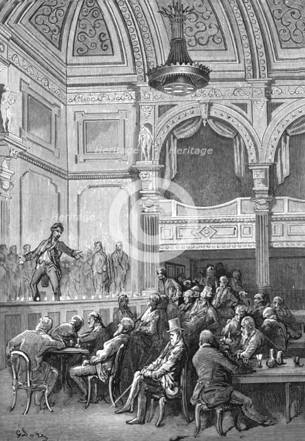 'At Evans's', 1872.  Creator: Gustave Doré.