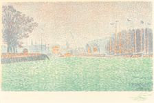 At Flushing (A Flessingue), 1895. Creator: Paul Signac