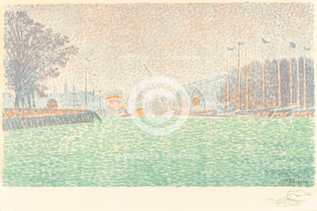 At Flushing (A Flessingue), 1895. Creator: Paul Signac.
