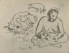 At Home 1936. Artist: Paul Gauguin