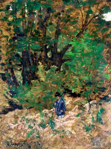 At Home in the Forest c1880. Artist: Henri-Joseph Harpignies