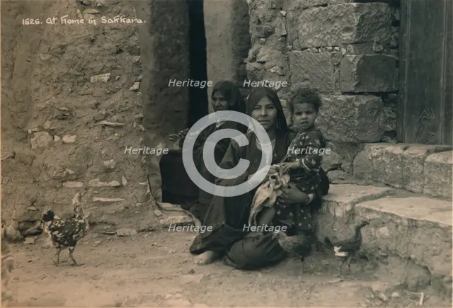 At Home in Sakkara, Egypt, 1936. Artist: Unknown