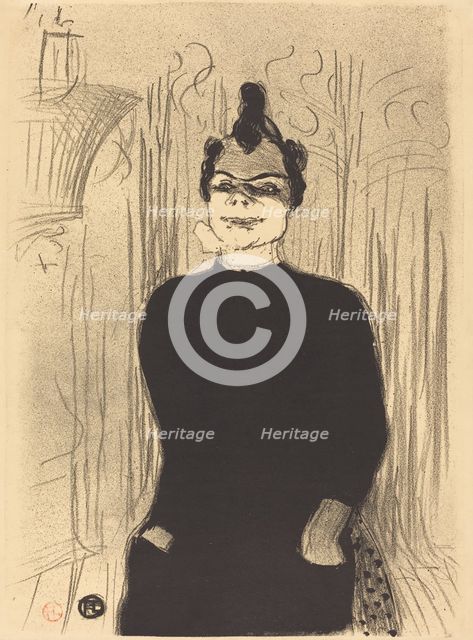 At La Gaiete Rochechouart: Nicolle (A La Gaieté Rochechouart: Nicolle), 1893. Creator: Henri de Toulouse-Lautrec.