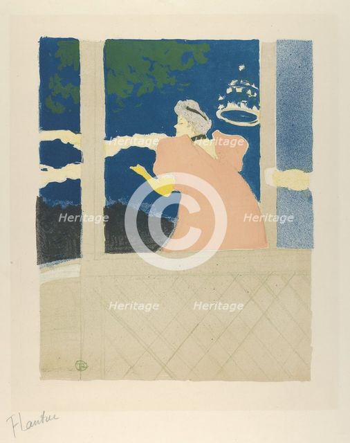 At Les Ambassadeurs (Au Café-Concert / At the Café Concert), 1894., 1894. Creator: Henri de Toulouse-Lautrec.