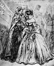At Mabille's 19th century, (1930).Artist: Constantin Guys