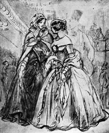 At Mabille's 19th century, (1930).Artist: Constantin Guys