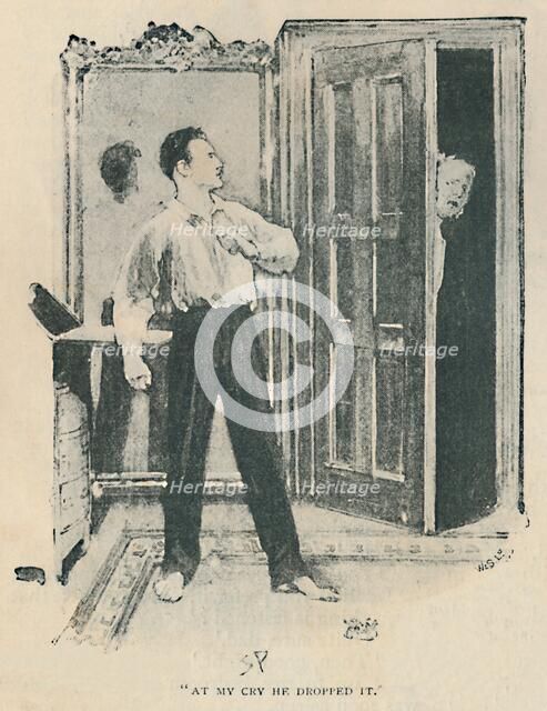 'At My Cry He Dropped It', 1892. Artist: Sidney E Paget.