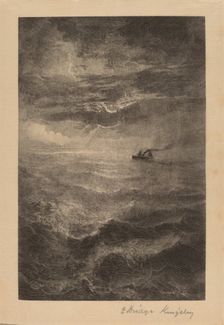 At Sea, c. 1883. Creator: Elbridge Kingsley