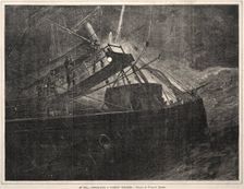 At Sea, Signalling a Passing Steamer, 1871. Creator: Winslow Homer (American, 1836-1910)