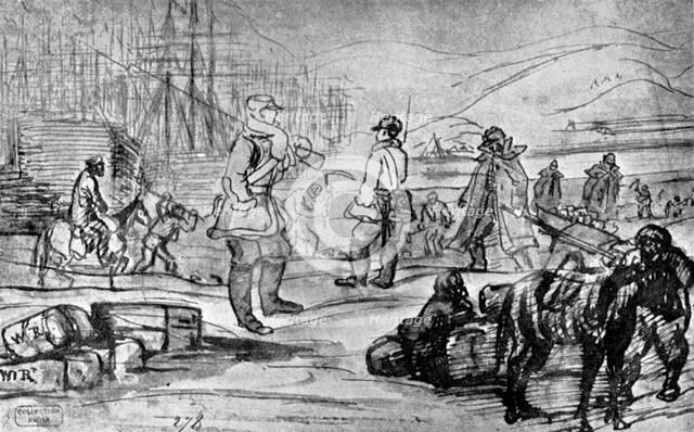 'At Sebastopol', 19th century, (1930).Artist: Constantin Guys