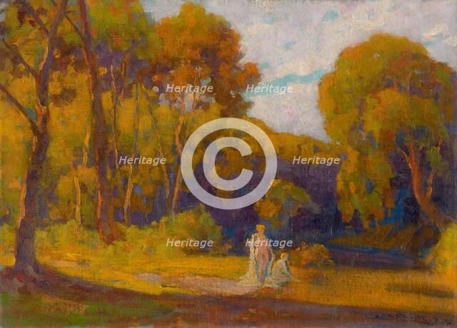 At Sunset, 1922. Creator: Ludovit Cordak.