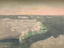 At Sunset, 22nd September 1893. Water-Colour Sketch 1893, (1897). Artist: Fridtjof Nansen