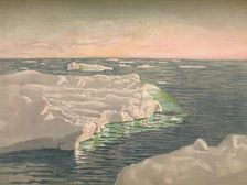 At Sunset, 22nd September 1893. Water-Colour Sketch 1893, (1897). Artist: Fridtjof Nansen